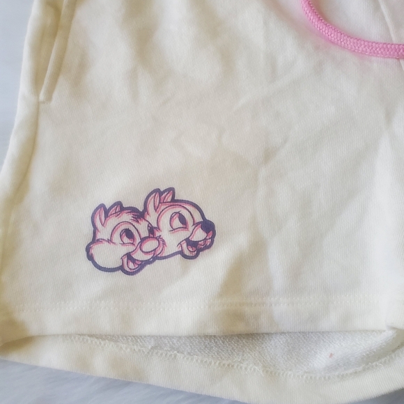 Disney Parks Chip N Dale Cream Sweat Shorts, Size Medium - Picture 3 of 5
